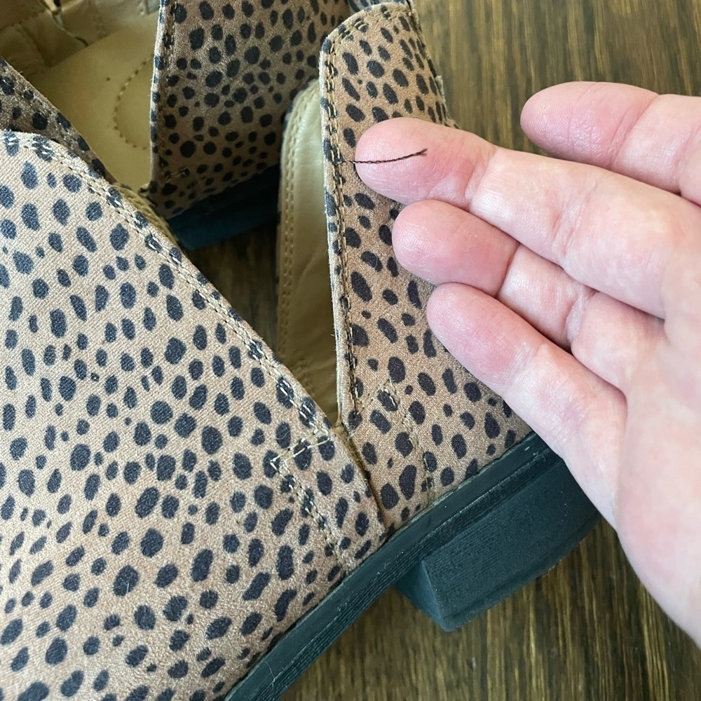 Universal thread leopard print ankle boots - image 2